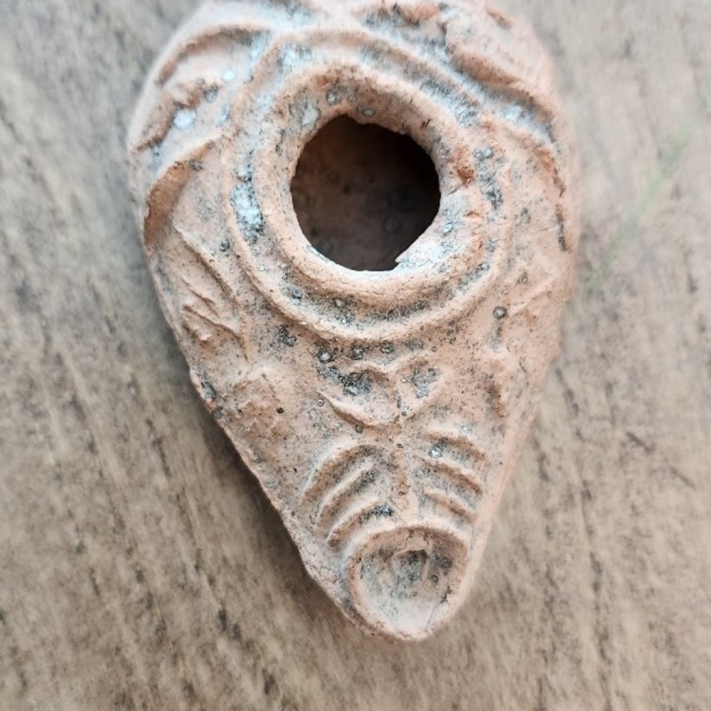 Vintage Terracotta Oil Lamp/Incense Hilder